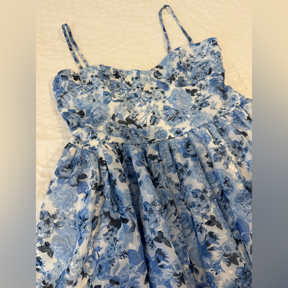 Altar’d State Blue Floral Dress - Picture 3 of 9